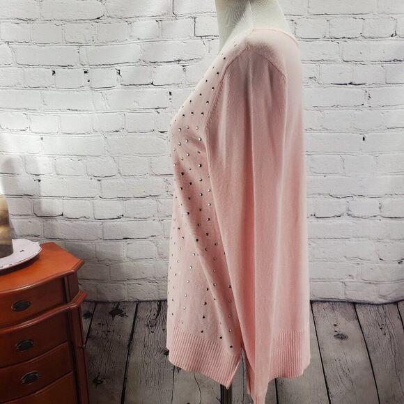 Emaline pink metal studded sweater - Picture 3 of 16